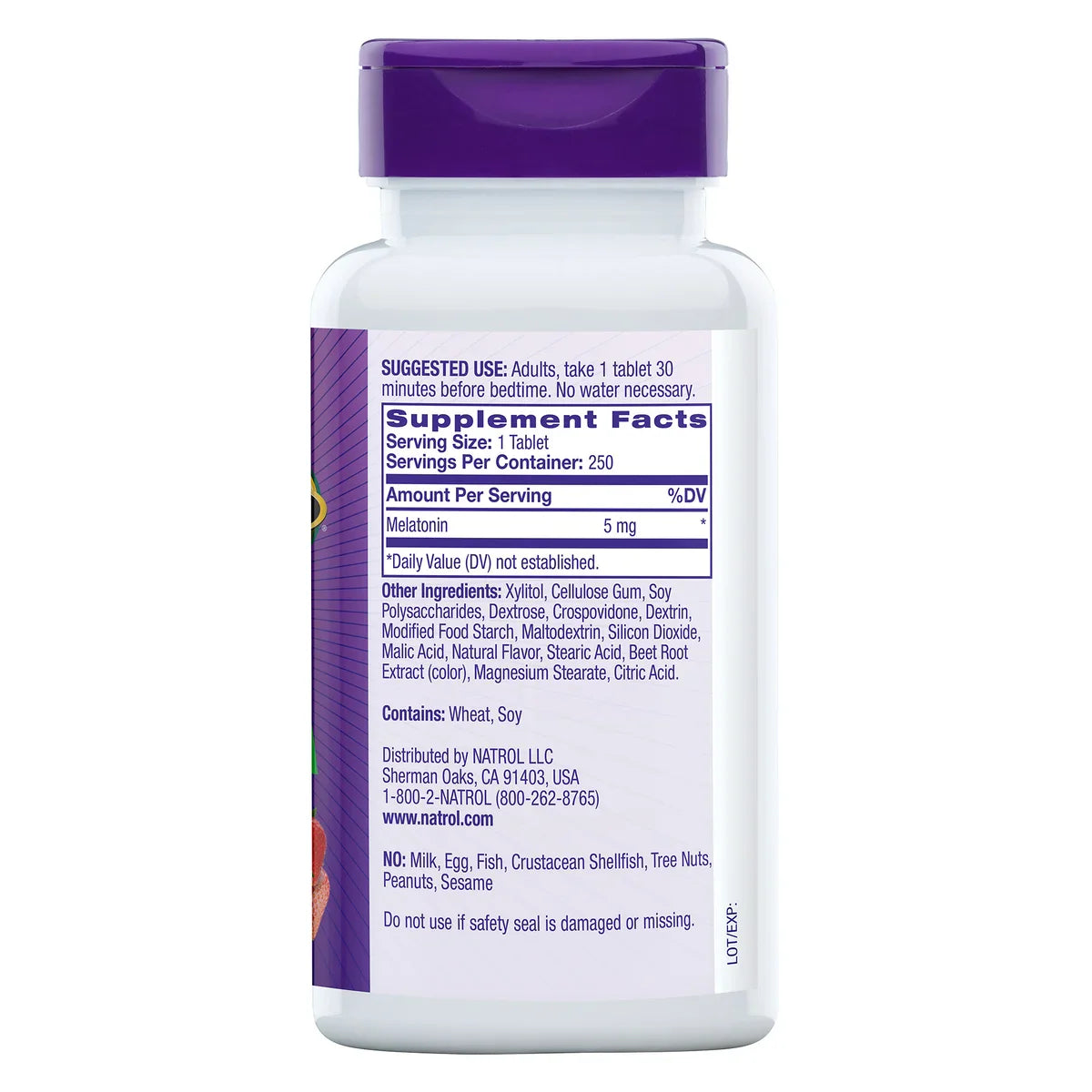 Melatonina Natrol 5MG - 250 Tabletes (8 Messes)